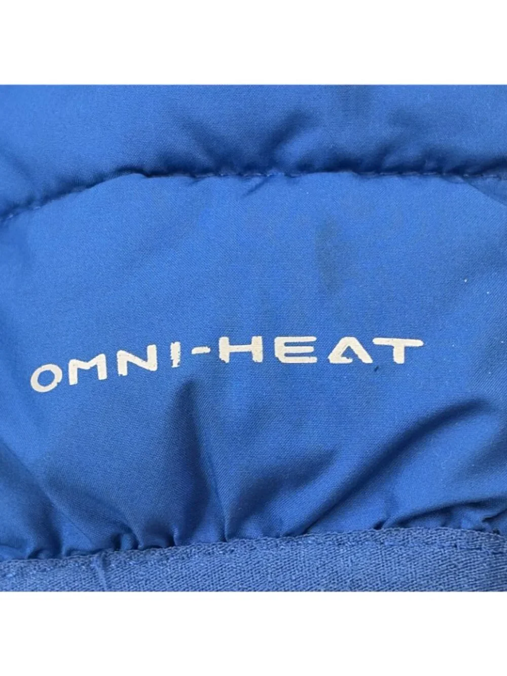 Columbia Omni Heat Hooded Puffer Jacket Kids Boy’s XXS Full Zip Blue Outdoors